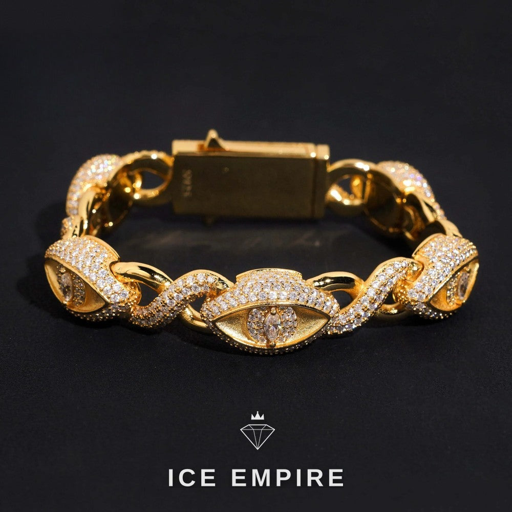 Iced Out 925 Silver Moissanite Cuban Chain