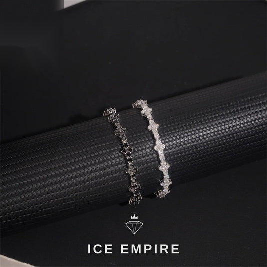 Iced Out 925 Silver Moissanite Tennis Chain