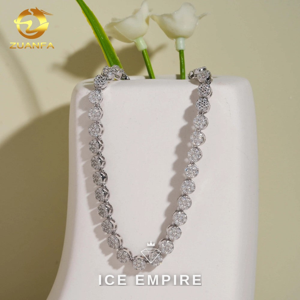 Iced Out Rose Gold Plated Moissanite Cuban Chain