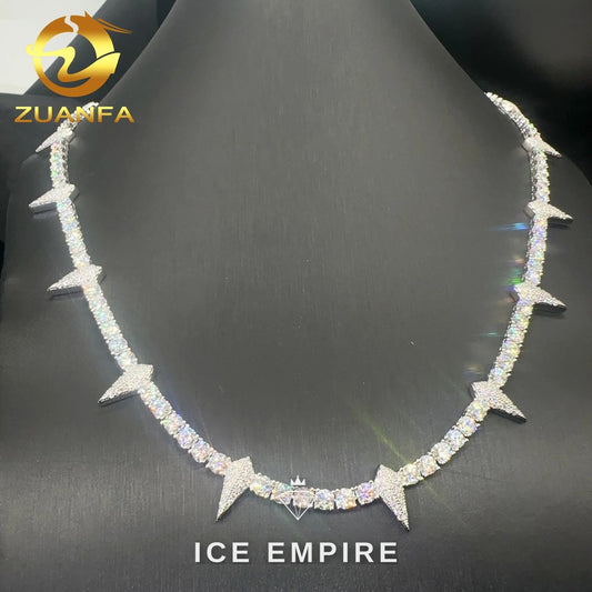 Iced Out Rose Gold Plated Moissanite Cuban Chain