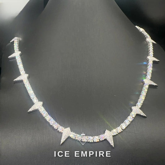 Iced Out Rose Gold Plated Moissanite Cuban Chain