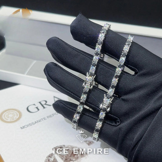Iced Out Rose Gold Plated Moissanite Cuban Chain