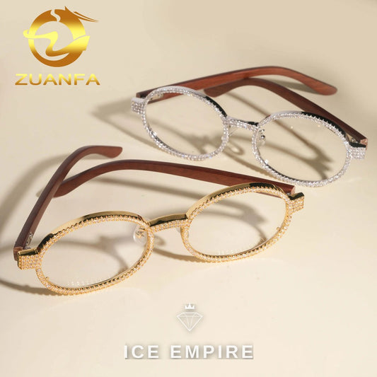 Iced Out 925 Silver Glasses