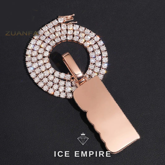 Iced Out 925 Silver Pendant