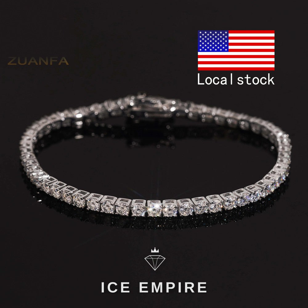 Iced Out Rose Gold Plated Moissanite Cuban Chain