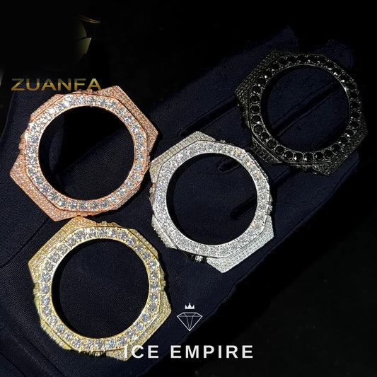 Iced Out 925 Silver Moissanite Watch