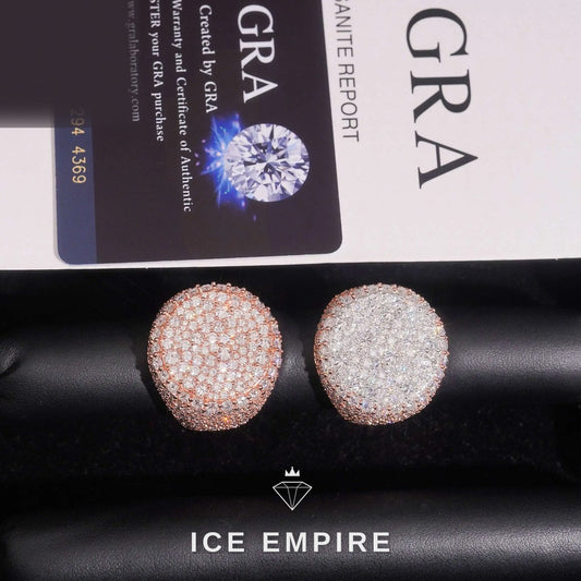 Iced Out 925 Silver Moissanite Ring