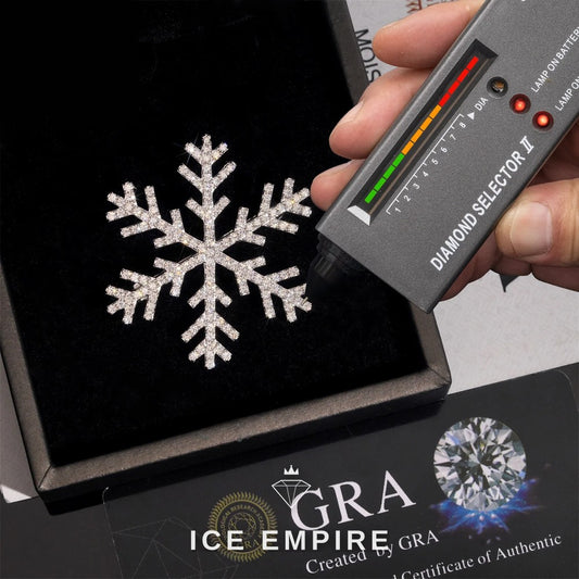 Iced Out 925 Silver Moissanite Pendant