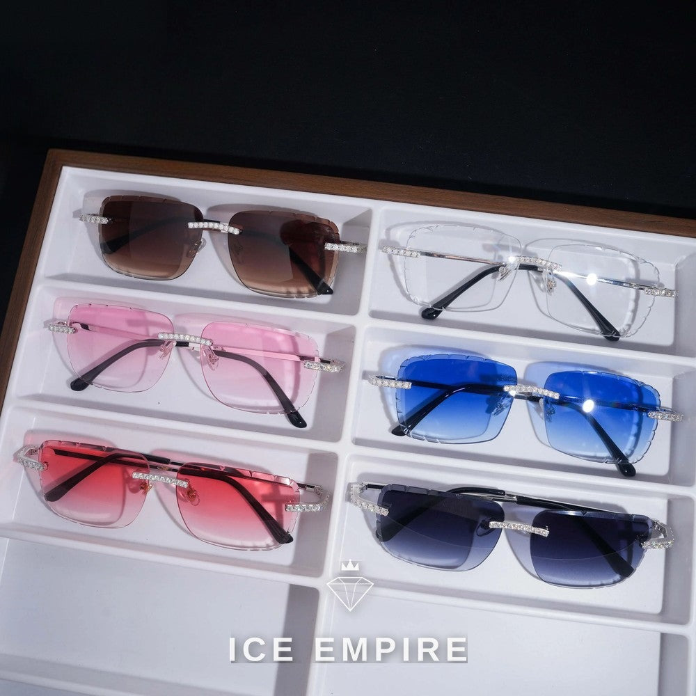 Iced Out 925 Silver Glasses