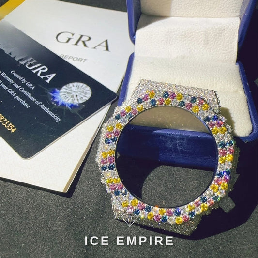 Iced Out 925 Silver Moissanite Watch