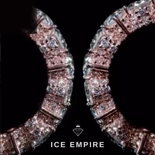 Iced Out 925 Silver Moissanite Ring