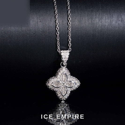 Iced Out 925 Silver Pendant