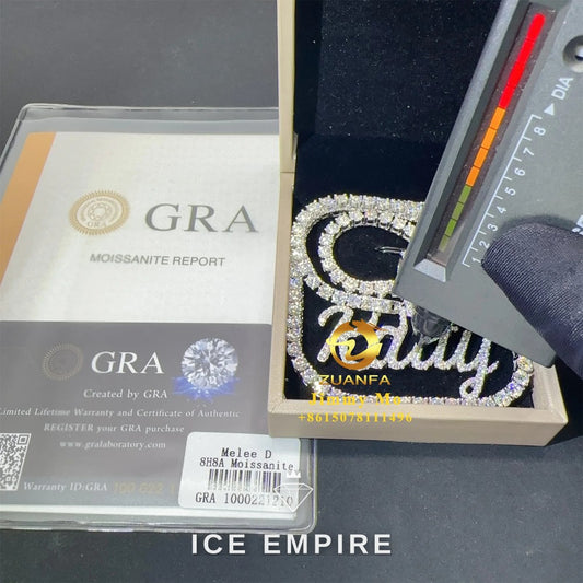 Iced Out 925 Silver Pendant