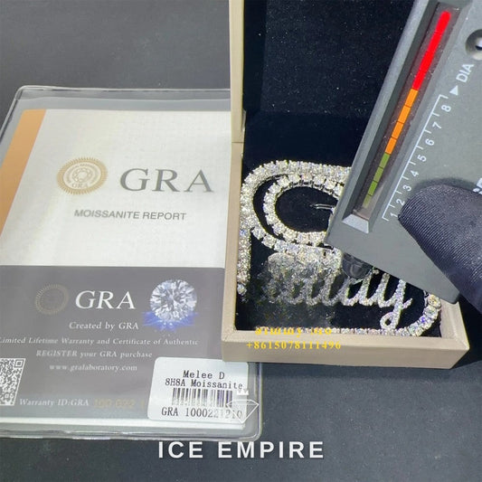 Iced Out 925 Silver Pendant