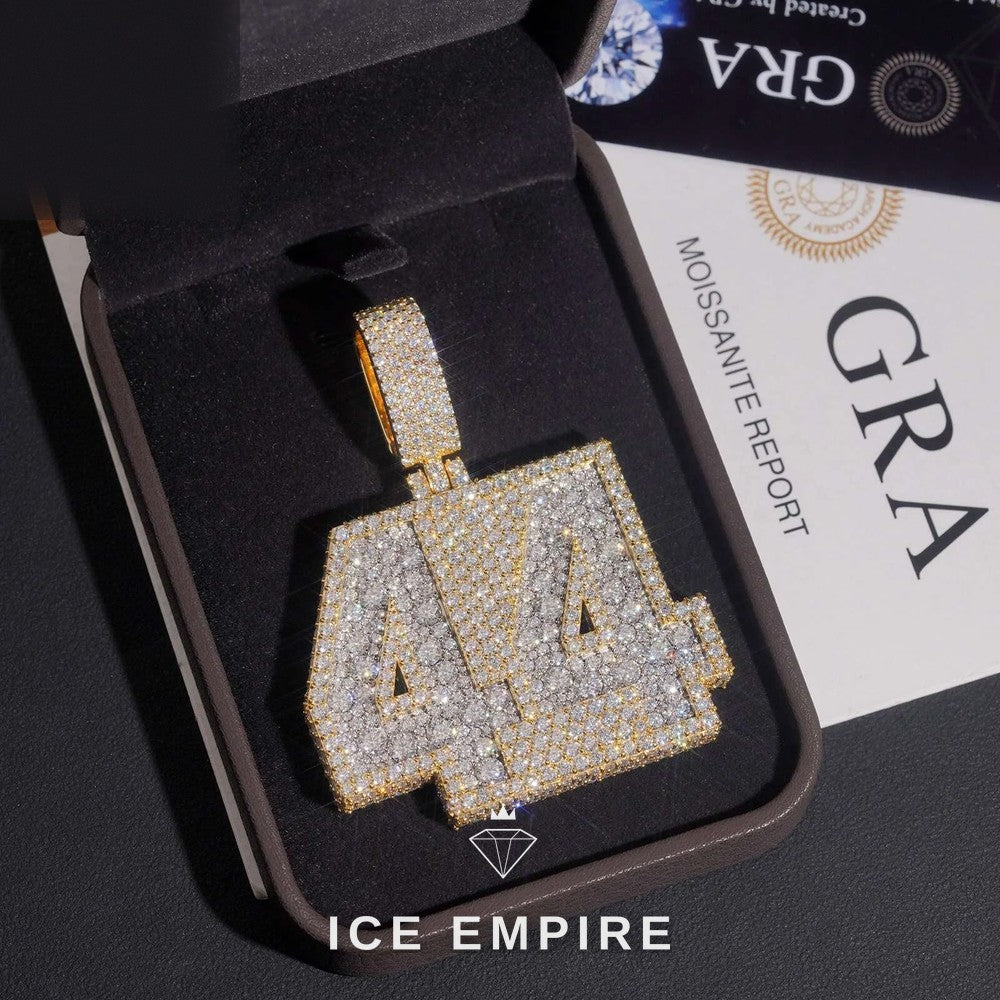 Iced Out Gold Plated Moissanite Pendant