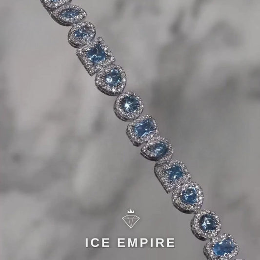 Iced Out 925 Silver Moissanite Cuban Chain