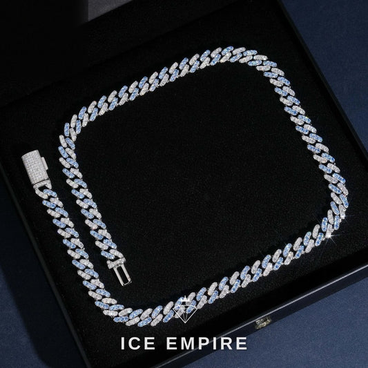 Iced Out 14K Gold Moissanite Cuban Chain