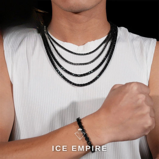 Iced Out Rose Gold Plated Moissanite Cuban Chain
