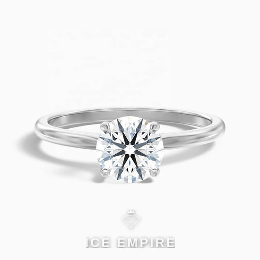 Iced Out 10K Gold Lab Grown Diamond Ring