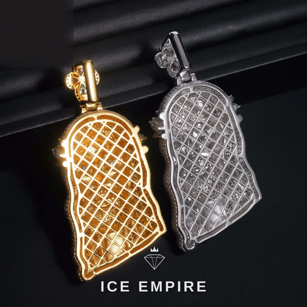 Iced Out Rose Gold Plated Moissanite Pendant