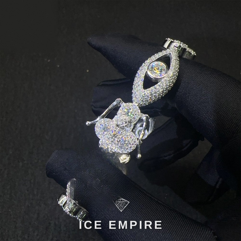 Iced Out 925 Silver Moissanite Cuban Chain