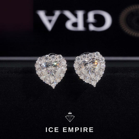 Iced Out Gold Plated Moissanite Earrings