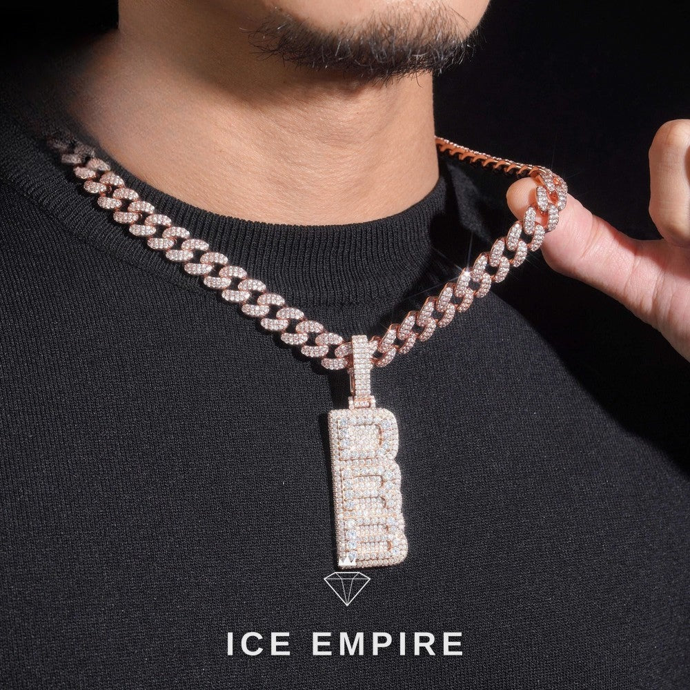 Iced Out 925 Silver Pendant