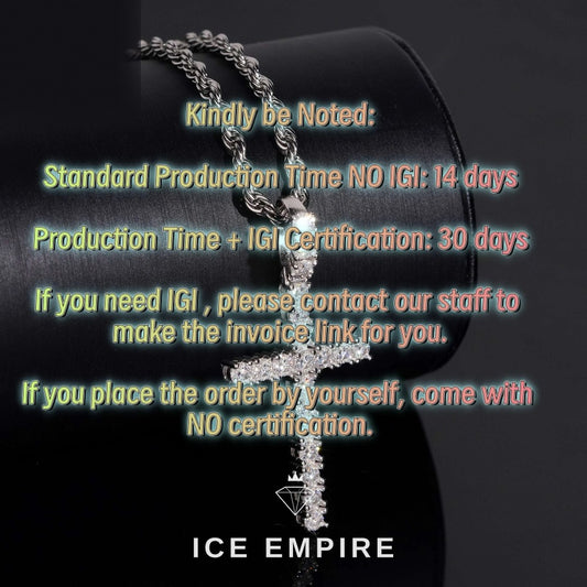 Iced Out 925 Silver Lab Grown Diamond Pendant