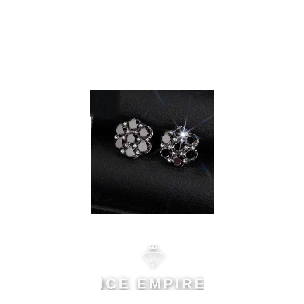 Iced Out 925 Silver Moissanite Earrings