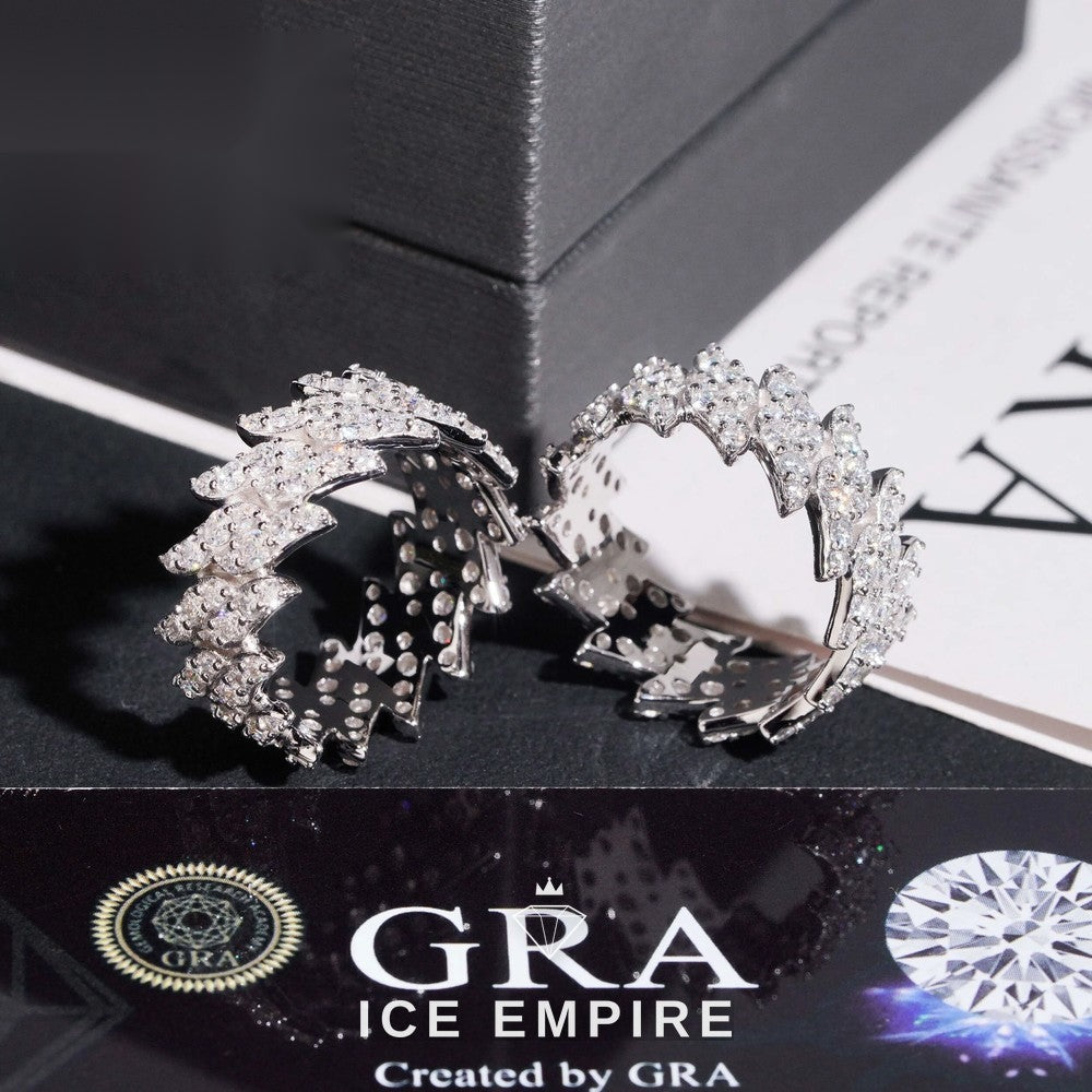 Iced Out 925 Silver Moissanite Cuban Chain
