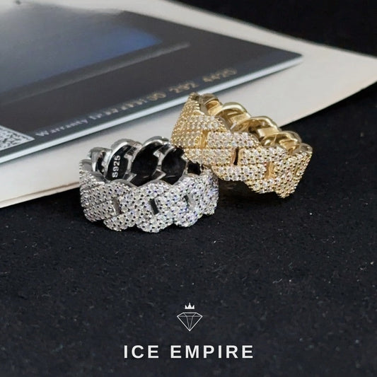 Iced Out 925 Silver Moissanite Cuban Chain
