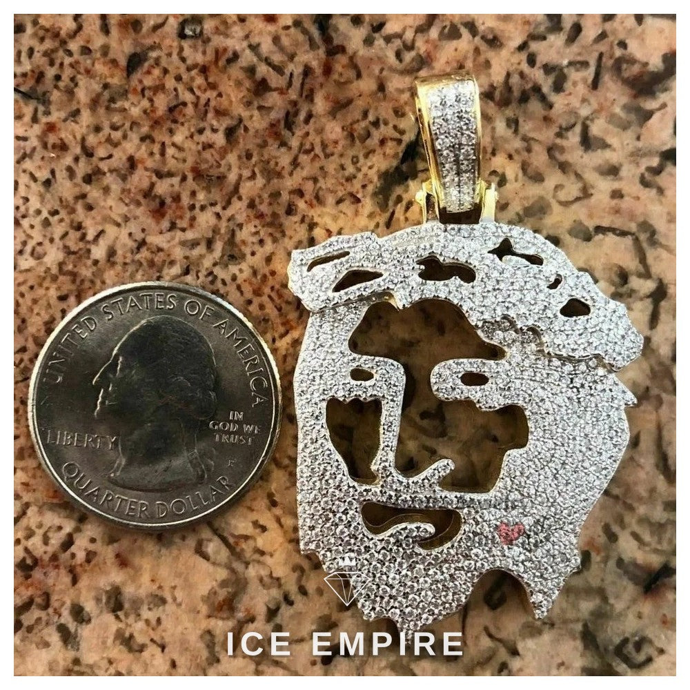 Iced Out 925 Silver Moissanite Pendant