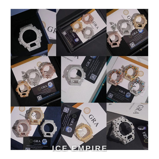 Iced Out 925 Silver Moissanite Watch