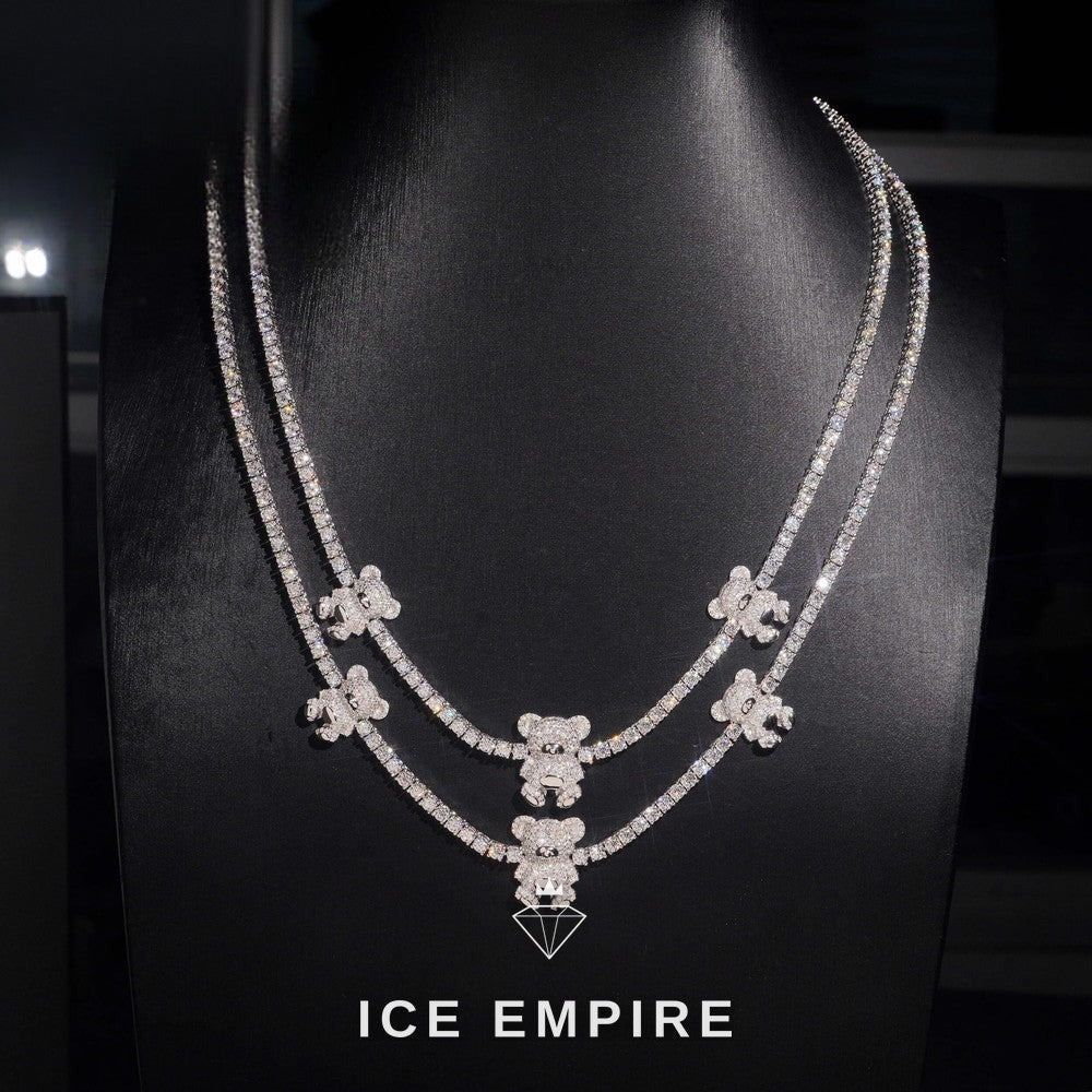Iced Out Rose Gold Plated Moissanite Cuban Chain