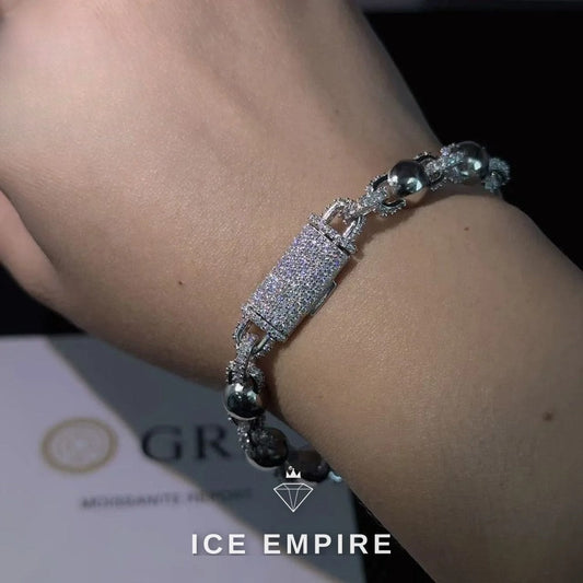 Iced Out Rose Gold Plated Moissanite Cuban Chain