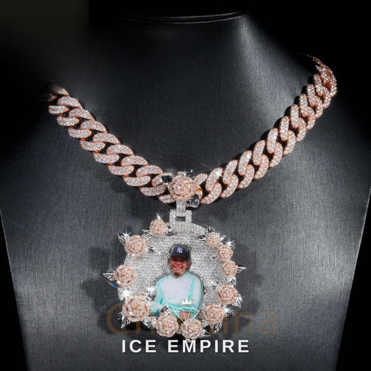 Iced Out 925 Silver Moissanite Pendant