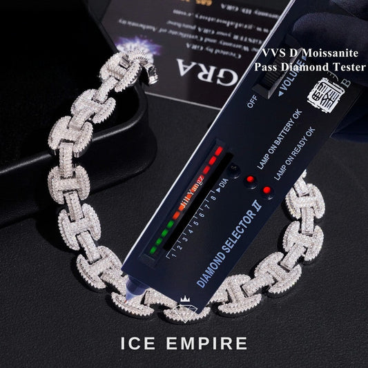 Iced Out Rose Gold Plated Moissanite Cuban Chain