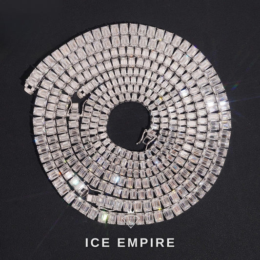 Iced Out Gold Plated Moissanite Cuban Chain