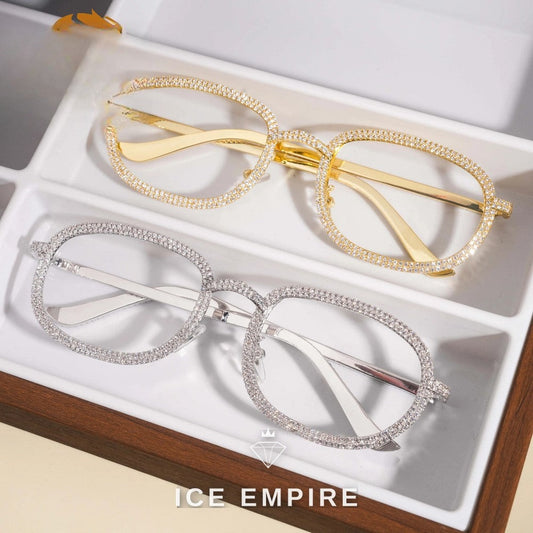 Iced Out 925 Silver Glasses