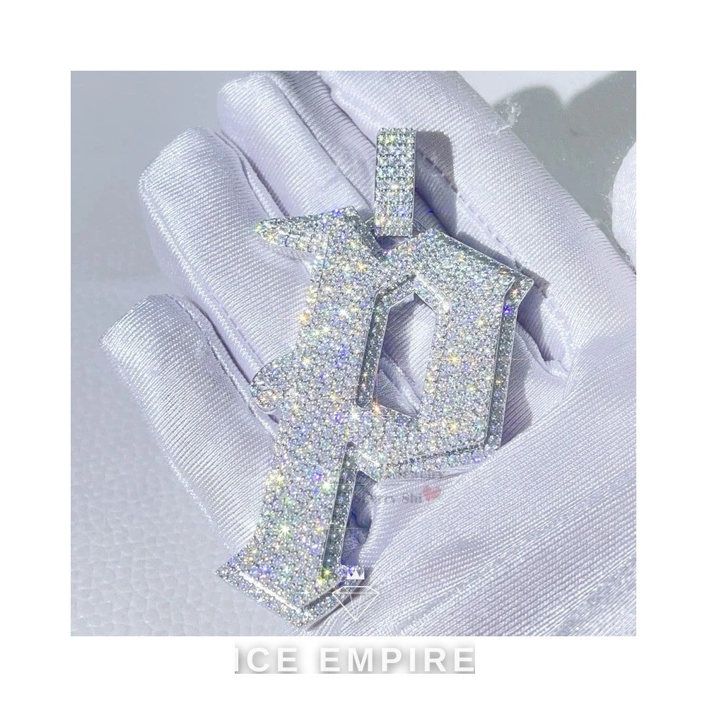 Iced Out 925 Silver Moissanite Pendant
