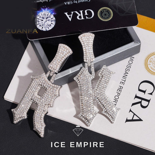 Iced Out Rose Gold Plated Pendant