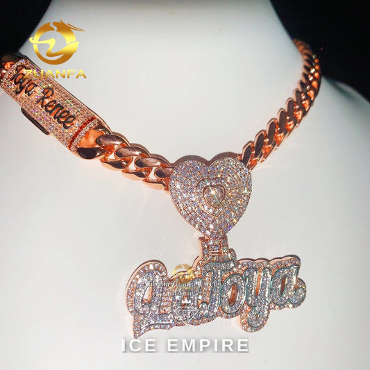 Iced Out Cross 925 Silver Pendant