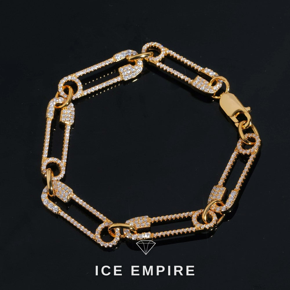 Iced Out 925 Silver Moissanite Bracelet