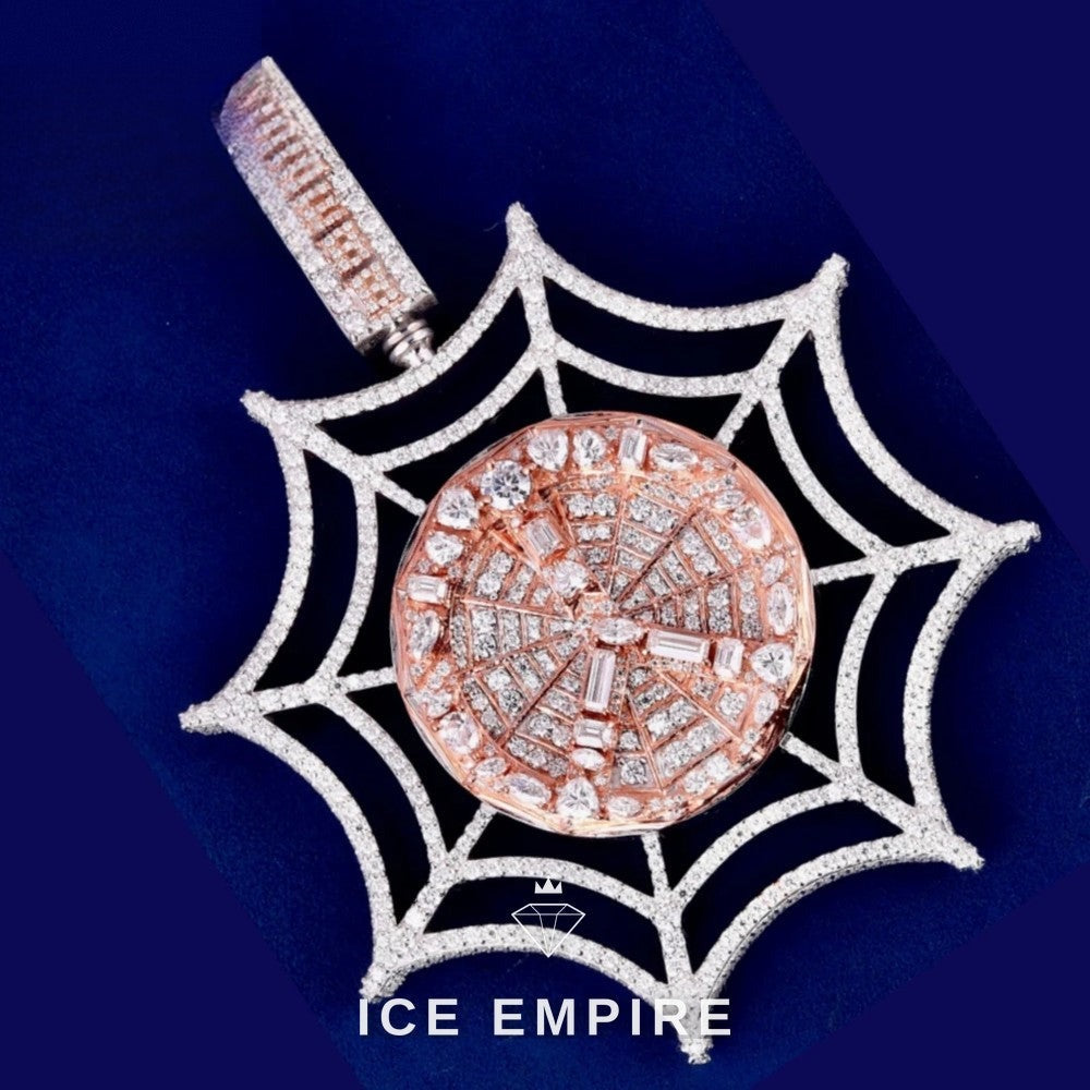 Iced Out Cross 925 Silver Moissanite Pendant