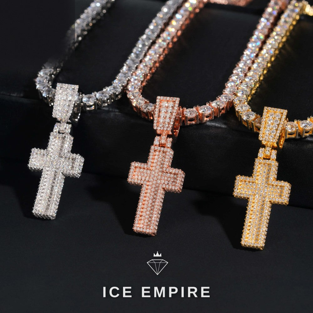 Iced Out 925 Silver Moissanite Pendant