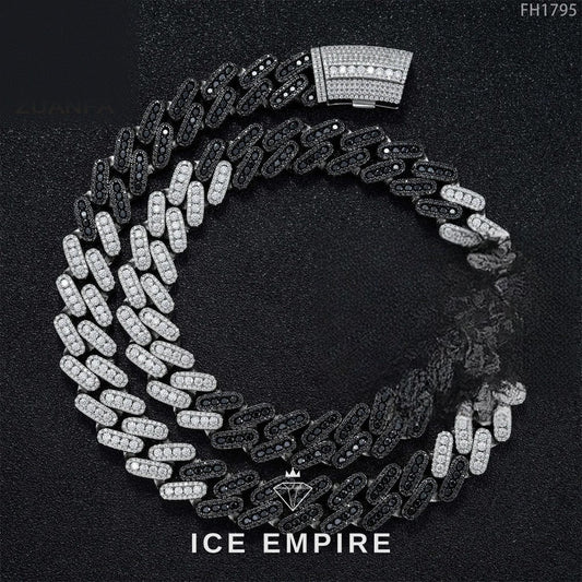 Iced Out Rose Gold Plated Moissanite Cuban Chain
