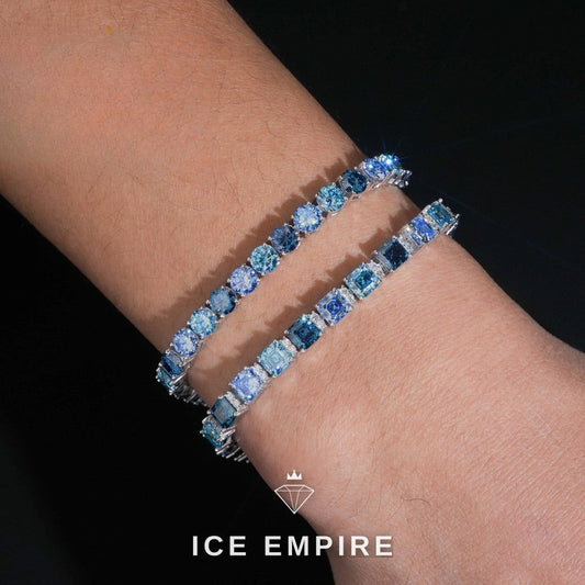 Iced Out 925 Silver Moissanite Tennis Bracelet