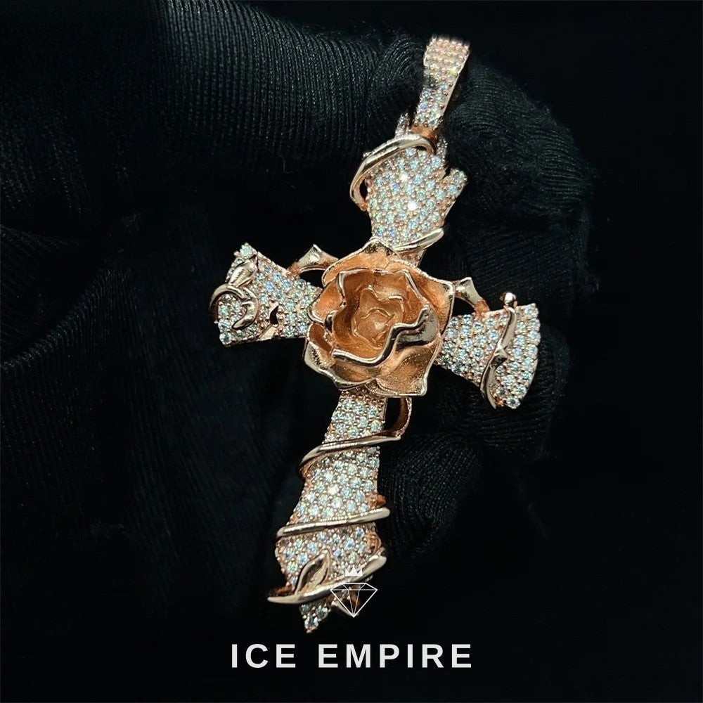 Iced Out 925 Silver Moissanite Pendant