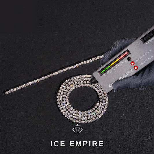 Iced Out Rose Gold Plated Moissanite Cuban Chain