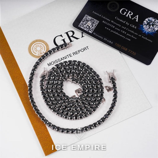 Iced Out Rose Gold Plated Moissanite Cuban Chain